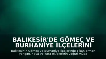 Balıkesir'de Gömeç ve Burhaniye İlçelerini Etkileyen Orman Yangını Kontrol Altına Alındı