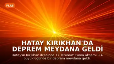 Hatay Kırıkhan'da Deprem Meydana Geldi