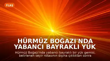 Hürmüz Boğazı'nda Yabancı Bayraklı Yük Gemisi Karaya Oturdu