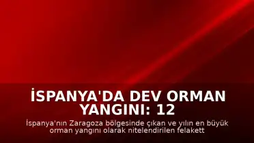 İspanya'da Dev Orman Yangını: 12 Bin Hektarlık Alan Kül Oldu