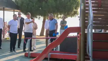 İzmir Büyükşehir Belediye Başkanı Dr. Cemil Tugay İnciraltı Kent Ormanı'ndaki Çalışmaları İnceledi