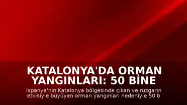 Katalonya'da Orman Yangınları: 50 Bine Yakın Kişi Tahliye Edildi