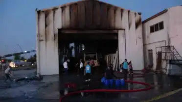 Malatya'da MOTAŞ Bakım Atölyesinde Yangın Çıktı