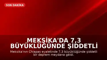 Meksika'da 7,3 Büyüklüğünde Şiddetli Deprem: Tsunami Uyarısı Yapıldı