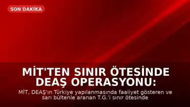 MİT'ten sınır ötesinde DEAŞ operasyonu: Aranan şahıs yakalandı