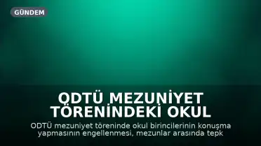 ODTÜ Mezuniyet Törenindeki Okul Birincileri Konuşma Engeli İddiasıyla Tepki Gösterdi