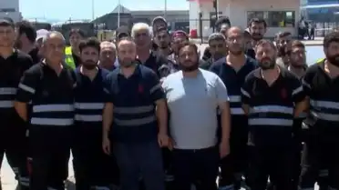Pendik'teki İETT Garajında Çalışan İşçiler Alacakları İçin İş Yavaşlatma Eylemi Başlattı