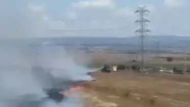 Silivri'de İki Ayrı Noktada Çıkan Yangın 300 Dönüm Arazide Hasara Yol Açtı