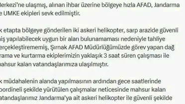 Şırnak'ta Dağlık Alanda Kaybolan 2 Kişi Kurtarıldı