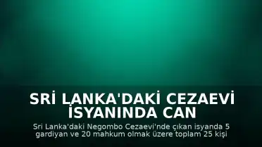 Sri Lanka'daki Cezaevi İsyanında Can Kaybı 25'e Yükseldi