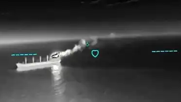 Türk Bayraklı Kuru Yük Gemisine Dron Saldırısı: Görüntüler Ortaya Çıktı