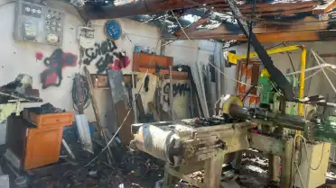 İskilip'te Mermer Atölyesinde Çıkan Yangın Kontrol Altına Alındı