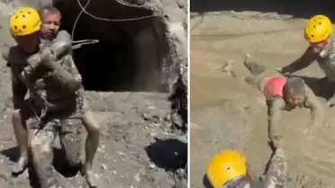 Nepal'de Sel Felaketi Sonrası Tünelde Mahsur Kalan İşçiler Kurtarıldı, İkinci Tehlike Kapıda