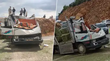 Yonca Yüklü Kamyonet Devrildi: Sürücü Hayatını Kaybetti, Bir Kişi Yaralandı