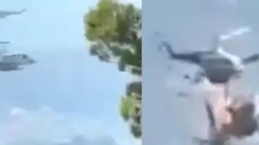 Yunanistan'da Orman Yangınlarıyla Mücadele Sırasında İki Helikopter Havada Çarpıştı
