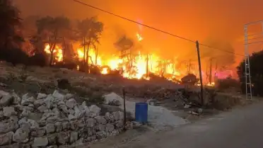 Antalya'da Orman Yangını Söndürme Çalışmaları Devam Ediyor