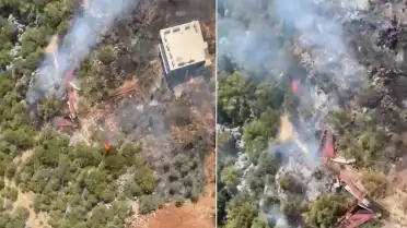 Antalya'da Orman Yangınına Müdahale Sürüyor