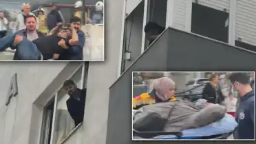 Kadıköy'de 8 Katlı Binada Yangın: Mahsur Kalanlar Tahliye Ediliyor