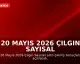 20 Mayıs 2026 Çılgın Sayısal Loto Çekiliş Sonuçları Açıklandı: Büyük İkramiye Devretti