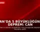 İran’da 5 Büyüklüğünde Deprem: Can Kaybı Yok