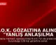 R.O.K. Gözaltına Alındı: "Yanlış Anlaşılma Var"