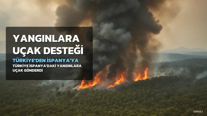 Türkiye'den İspanya'daki Orman Yangınlarına Destek: 2 Söndürme Uçağı Gönderildi