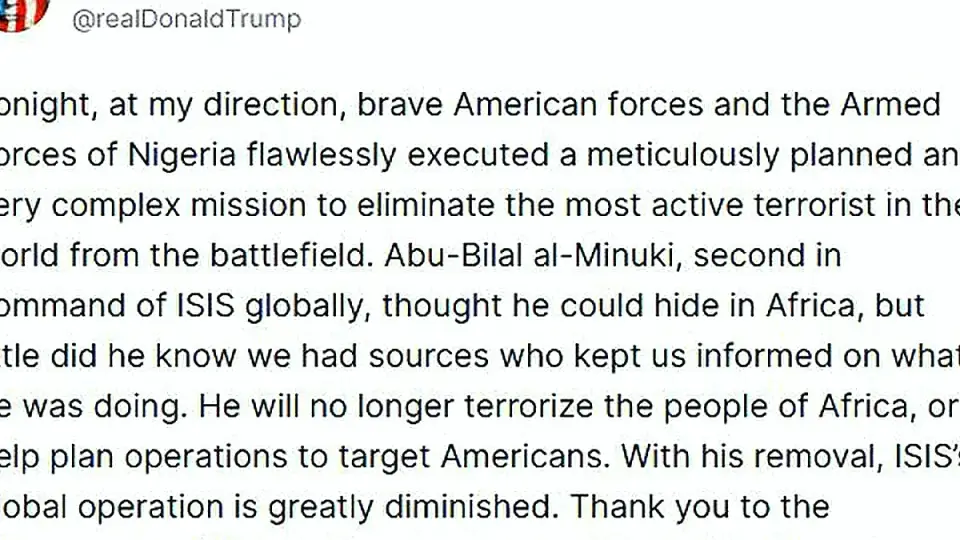 ABD Başkanı Trump: DEAŞ'ın Küresel İkinci Komutanı Öldürüldü