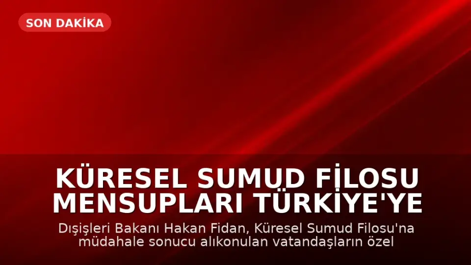 Küresel Sumud Filosu Mensupları Türkiye'ye Dönüyor