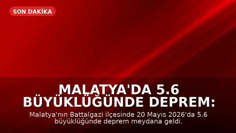 Malatya'da 5.6 Büyüklüğünde Deprem: Bilim İnsanlarından Farklı Değerlendirmeler