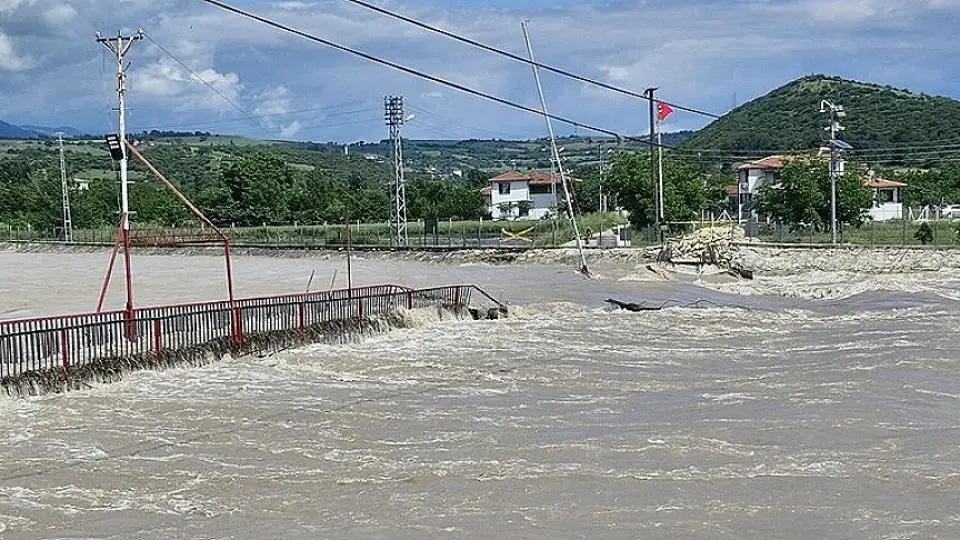 Tokat'ın Erbaa İlçesinde Taşkın Nedeniyle Tarım Alanları Sular Altında Kaldı