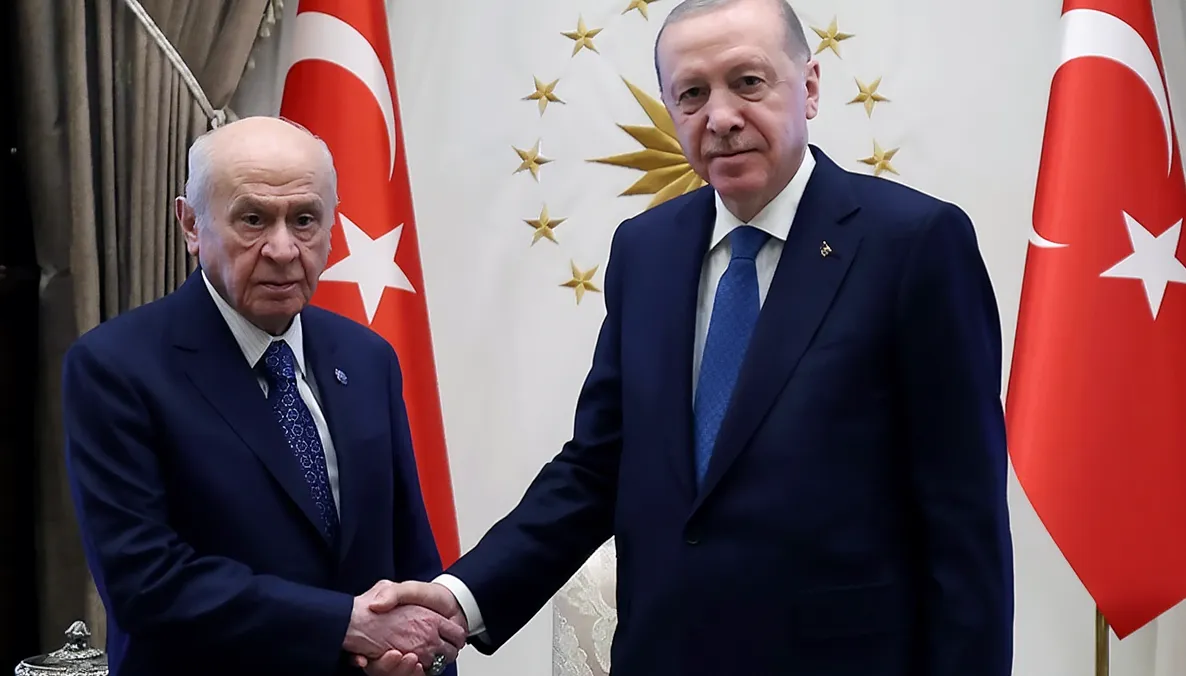 Cumhurbaşkanı Erdoğan ile Bahçeli Beştepe'de Görüşme Gerçekleştirdi