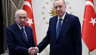 Cumhurbaşkanı Erdoğan ile Bahçeli Beştepe'de Görüşme Gerçekleştirdi