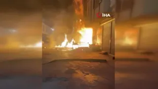 Başakşehir'de Bir İş Yerinde Yangın Çıktı