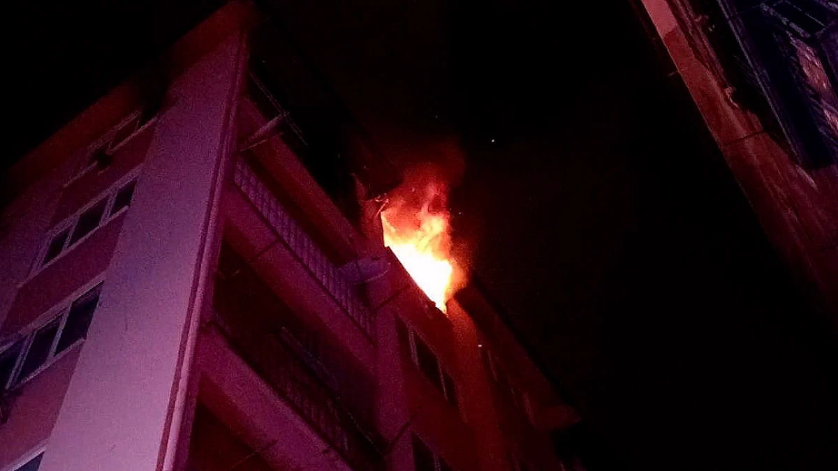 Bursa'da Apartman Dairesinde Yangın: Yaralanan Yok