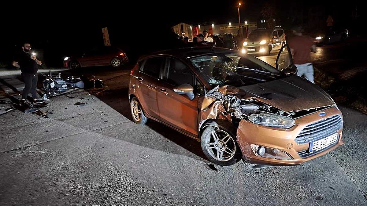 Bursa'da Trafik Kazası: Motosiklet Sürücüsü Ağır Yaralandı