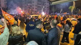 Galatasaray'ın Şampiyonluğu Afyonkarahisar'da Coşkuyla Kutlandı