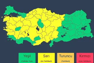 İçişleri Bakanlığı'ndan 14 Mayıs Perşembe Günü İçin Kuvvetli Yağış Uyarısı