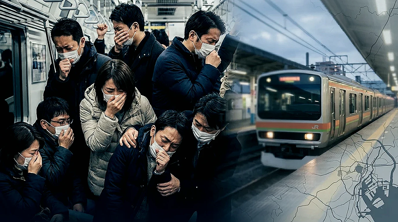 Japonya'da Trende Gizemli Koku Paniği: 10 Kişi Hastaneye Kaldırıldı