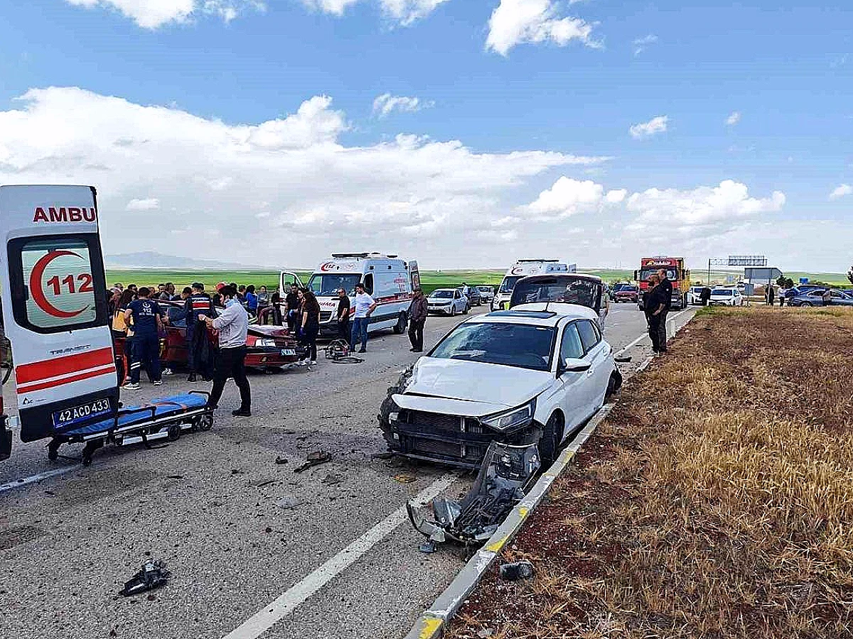 Konya'da Trafik Kazası: 5 Yaralı