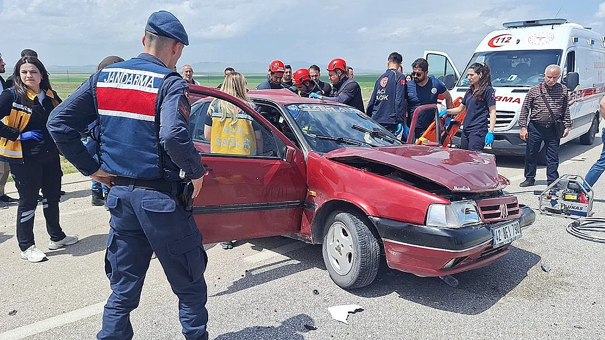 Konya'da Trafik Kazası: 5 Yaralı