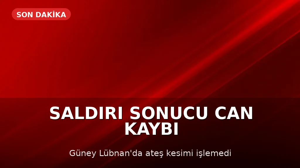 Lübnan: İsrail Saldırılarında İki Paramediğin de Aralarında Bulunduğu 10 Kişi Hayatını Kaybetti