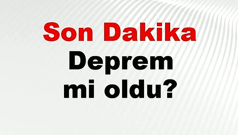 Muğla'da Deprem: Datça'da 3.6 Şiddetinde Sarsıntı