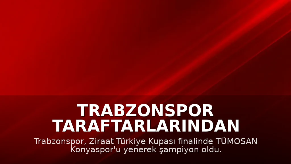 Trabzonspor Taraftarlarından Şampiyon Takımlarına Coşkulu Karşılama